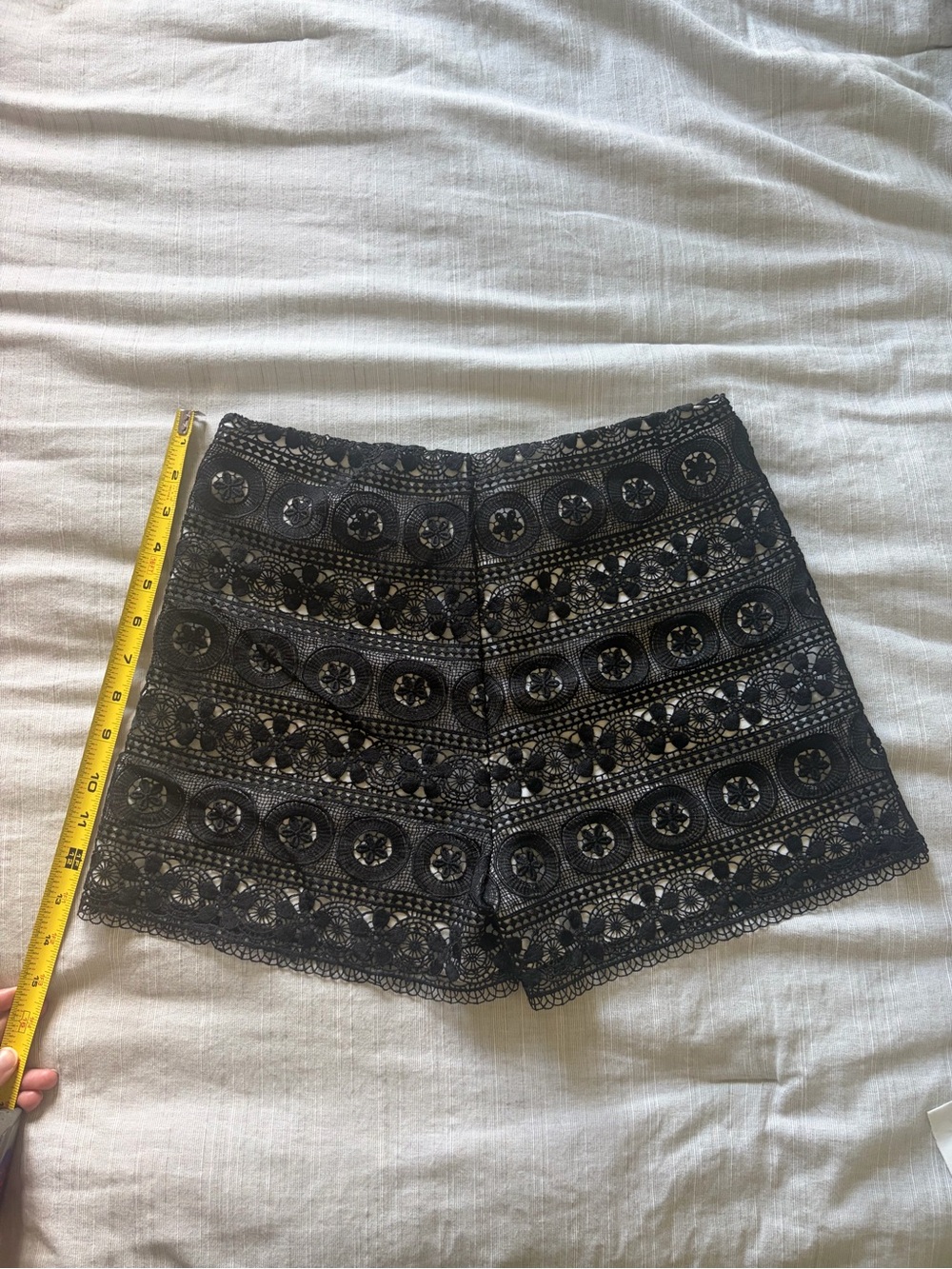 Black Lace Crochet Women’s Shorts